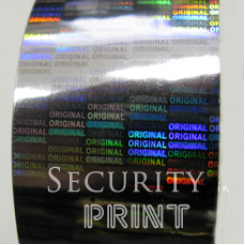 Holographic Security Silver Hot Foil 30mm wide x 120m Long HF1S30-120